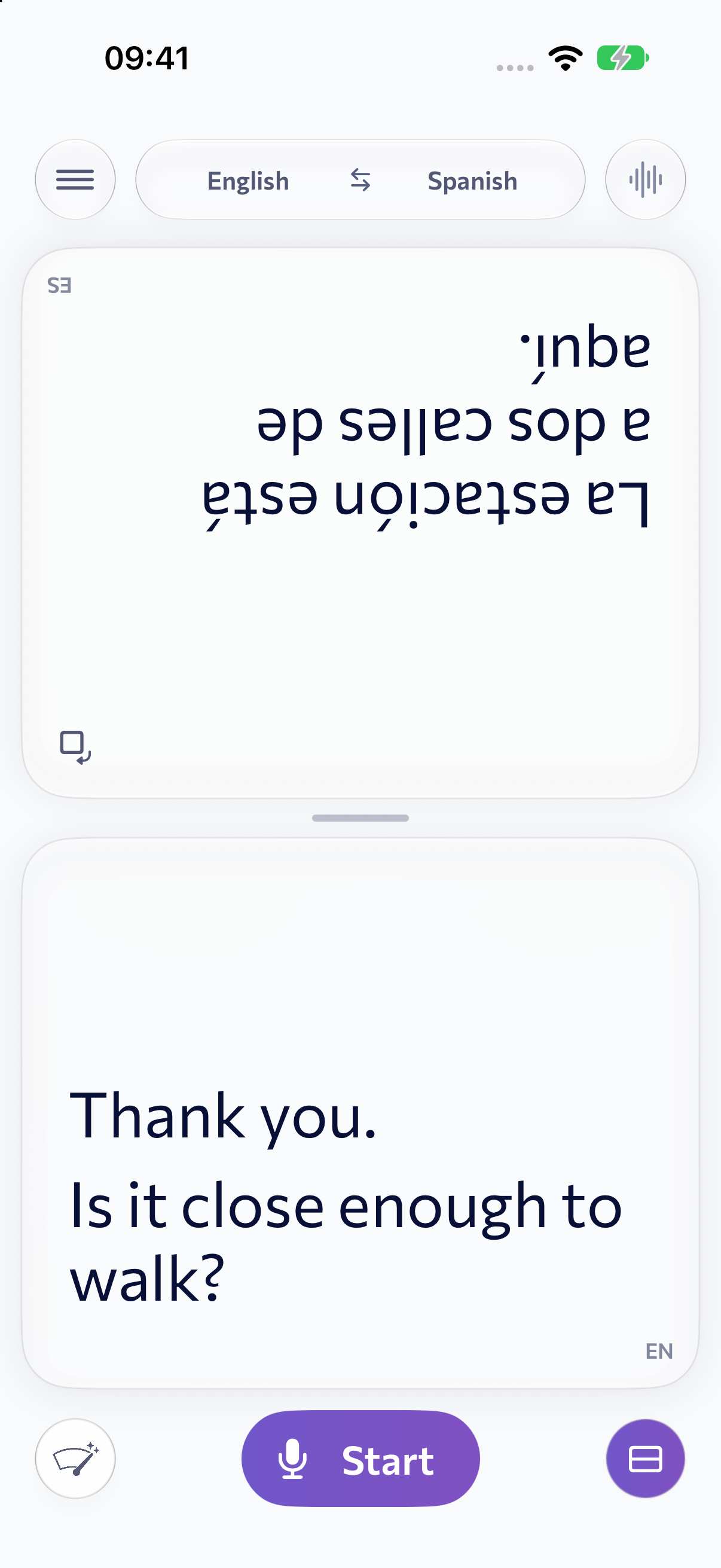 Oye Convo — Deux langues. Un écran partagé.